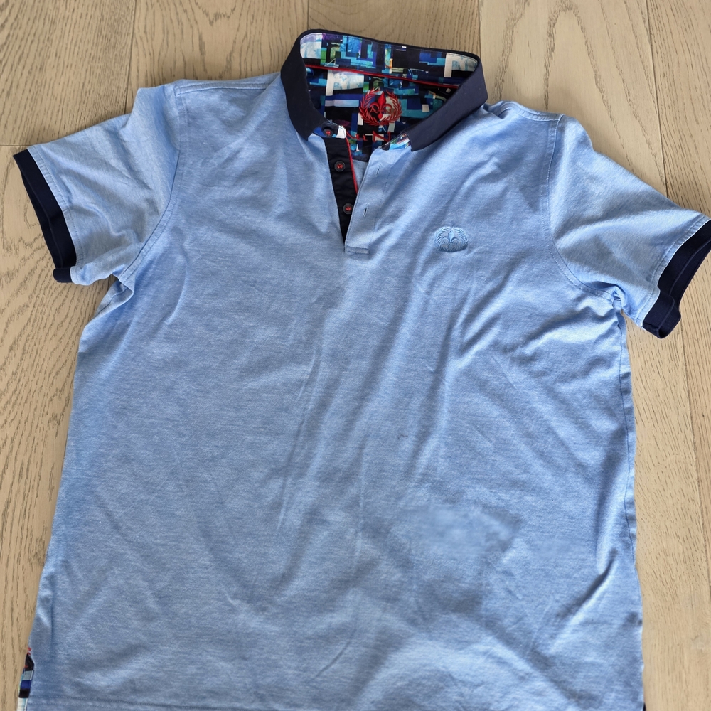 Au Noir Men's Light Blue Polo Shirt